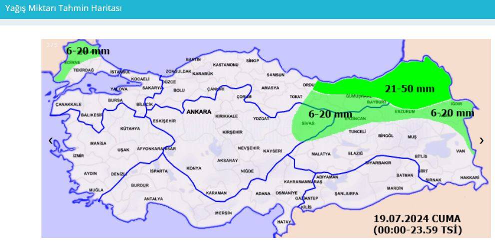 Samsun ve Ordu için uyarı! Aman bu saatlere dikkat 25